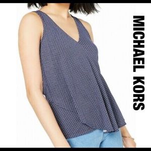 Michael Kors Navy Blue Top